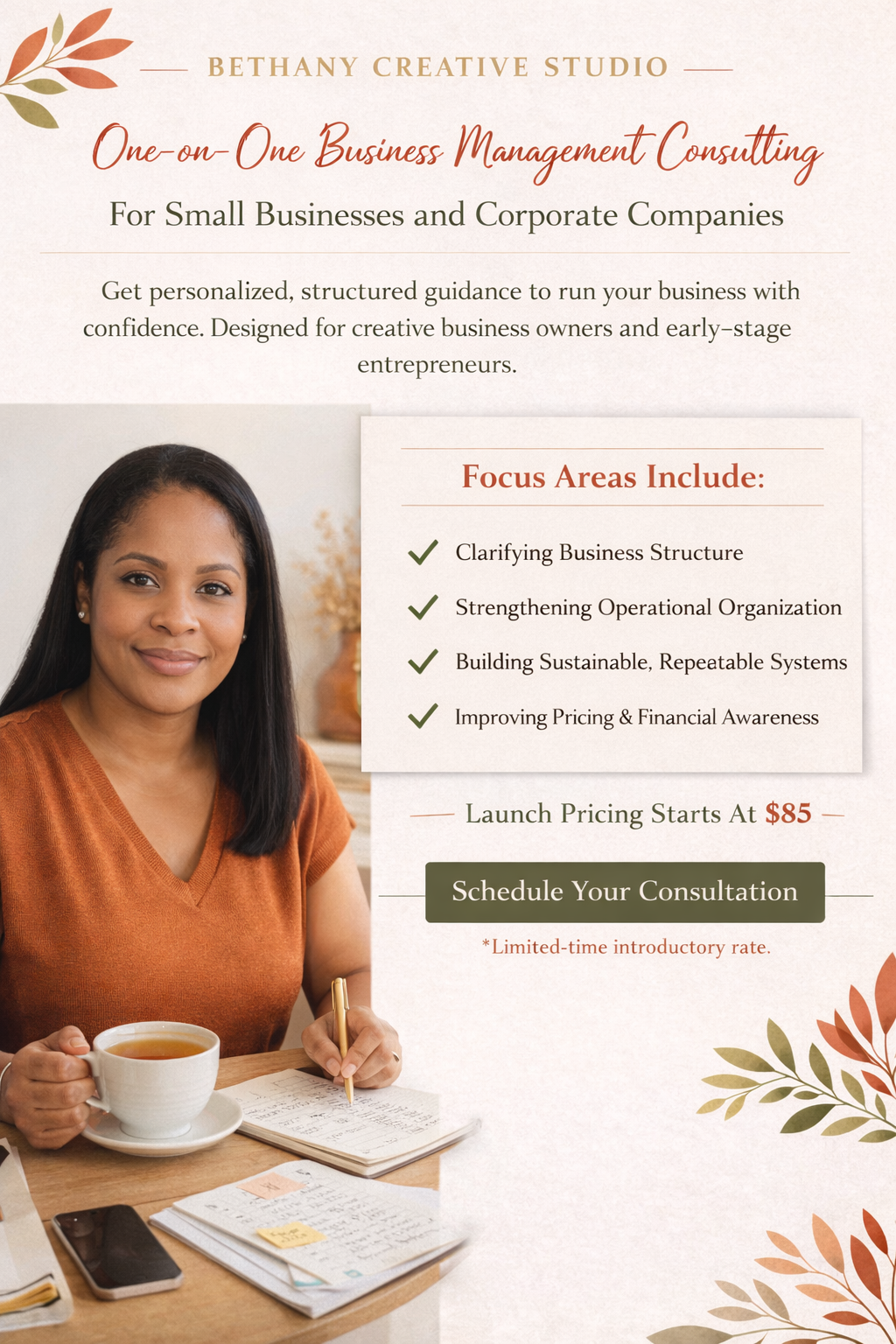 One-on-One Business Management Consulting
